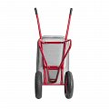 На фото Тачка садово-строительная Intertool 85л, 160кг, 2 колеса 15" 4.00-8 (WB-0825)