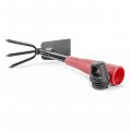 На фото Сапка с мотыгой огородная Intertool 310*70мм с полой пластмассовой рукояткой под удлинитель (FT-0015