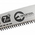 На фото Ножовка садовая Intertool складная 180мм, 7зуб*1", тройная заточка (HT-3142)