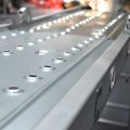На фото Лестница алюминиевая Intertool трансформер 4*4ступ. 4.7м (LT-0029)