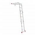 На фото Лестница алюминиевая Intertool трансформер 4*3ступ. 3.70м (LT-0030)