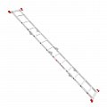 На фото Лестница алюминиевая Intertool трансформер 4*3ступ. 3.70м (LT-0030)