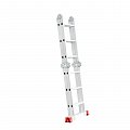 На фото Лестница алюминиевая Intertool трансформер 4*3ступ. 3.70м (LT-0030)