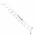 Лестница алюминиевая Intertool 2-х секционная 2*8ступ. 3.69м (LT-0208) На фото Лестница алюминиевая Intertool 2-х секционная 2*8ступ. 3.69м (LT-0208)