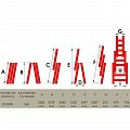 На фото Лестница алюминиевая Intertool 3-х секционная 3*8ступ. 5.09м (LT-0308)