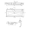 На фото Умывальник Fancy Marble (Буль-Буль) Signe1000 (410101)