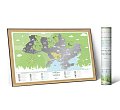 На фото Скретч-карта Travel Map Моя Україна укр (тубус)