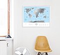 На фото Скретч-карта мира Travel Map Silver World англ (тубус)