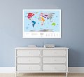На фото Скретч-карта мира Travel Map Silver World англ (тубус)