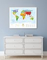 На фото Скретч-карта мира Travel Map Kids Animals рус/англ (тубус)
