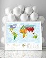 На фото Скретч-карта мира Travel Map Kids Animals рус/англ (тубус)