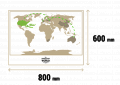 На фото Скретч-карта мир Travel Map Holiday World англ (тубус)