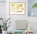 На фото Скретч-карта мира Travel Map Gold World рус (тубус)