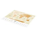 На фото Скретч-карта мира Travel Map Gold World рус (тубус)