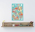 На фото Развивающий скретч-постер для детей 100 ДЕЛ JUNIOR edition рус (тубус)