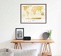 На фото Скретч-карта мира Travel Map Gold World укр (тубус)