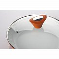 Сковорода Maestro Ceramic с крышкой 26 см оранжевая (MR-1209-26) На фото Сковорода Maestro Ceramic с крышкой 26 см оранжевая (MR-1209-26)