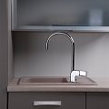 На фото Кухонная мойка Fancy Marble (Буль-Буль) FILADELFIA 640х435х195 песочная (103067001)