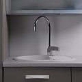 На фото Кухонная мойка Fancy Marble (Буль-Буль) YUTA 620х470х190 белая (102060001)