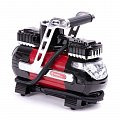 На фото Компрессор автомобильный Intertool 12В два цилиндра 30мм (AC-0003)