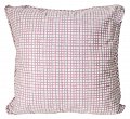 На фото Подушка декоративная Прованс by Andre Tan 45х45 см Розовая клетка (.000180)