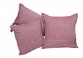 На фото Подушка декоративная Прованс Bohema Wine 35х35 см Розовая (.006348)
