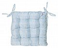На фото Подушка для стула Прованс by Andre Tan 40x40 см Голубая клетка (.000181)