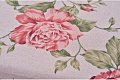 На фото Скатерть Прованс Large pink Rose с кружевом круглая D-140 см (.003774)