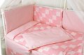 На фото Комплект постельного белья Руно Клетка 60х120 см 7шт Детский Розовый (977Клітинка_рожевий)