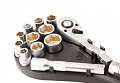 На фото Набор насадок торцевых Mastertool 1/2” с удлиняющейся трещоткой 72 зуба, 12 шт CrV (78-1213)