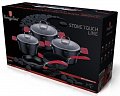 На фото Набор посуды Berlinger Haus Black Stone Touch Line 10 предметов (BH-1166)
