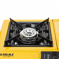 На фото Плита газовая Sigma одноконфорочная с пьезоподжиом и адаптером Кейс (2903431)