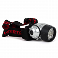 На фото Фонарь Intertool налобный светодиодный, 4 режима работы, 19 LED, батарейки 3 ААА (LB-0301)