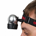 На фото Фонарь Intertool налобный светодиодный, 4 режима работы, 19 LED, батарейки 3 ААА (LB-0301)
