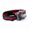 Фонарь Intertool налобный светодиодный, пылевлагозащищенный корпус, 4 режима работы (LB-0302) На фото Фонарь Intertool налобный светодиодный, пылевлагозащищенный корпус, 4 режима работы (LB-0302)