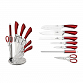 На фото Набор ножей Berlinger Haus Infinity Line Red Metallic 8 предметов (BH-2043)
