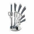 На фото Набор ножей Berlinger Haus Gray Stainless steel Infinity Line 8 предметов (BH-2046)