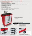 На фото Тележка Toptul для инструмента Pro-Line 7 секций красная (TCAC0702)