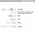 На фото Профессиональный набор инструментов Intertool 21 ед 1/2" Cr-V (ET-6021)