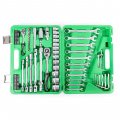 На фото Набор инструментов Intertool 1/2" & 1/4" 77 ед Cr-V (ET-6077)