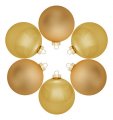 Елочные шарики House of Seasons комплект 6 шт шампань (1028670) На фото Елочные шарики House of Seasons комплект 6 шт шампань (1028670)