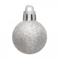 На фото Елочные шарики House of Seasons комплект 24 шт серый (1025915)