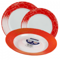 На фото Сервиз столовый Luminarc Color Days Red 18 предметов (L1507)