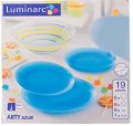 На фото Сервиз столовый Luminarc Arty Azur 19 предметов (H8762)