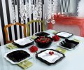 На фото Сервиз столовый Luminarc Authentic Black&White 19 предметов (E6195)