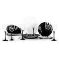 На фото Сервиз столовый Luminarc Harena Black&White 24 предмета (N2243)