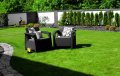 На фото Кресло пластиковое Allibert Corfu Duo серое (3253929122064)