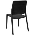 На фото Стул пластиковый Evolutif Charlotte Deco Chair черный (3076540146604)