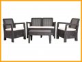 На фото Комплект садовой мебели Allibert Tarifa lounge set (3253929113079)