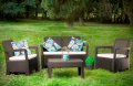 На фото Комплект садовой мебели Allibert Tarifa lounge set (3253929113079)